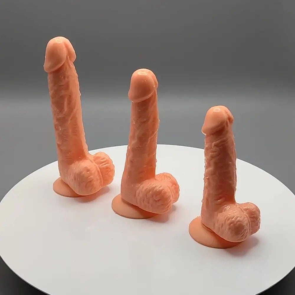 Flesh slim realistic dildo, photo 2