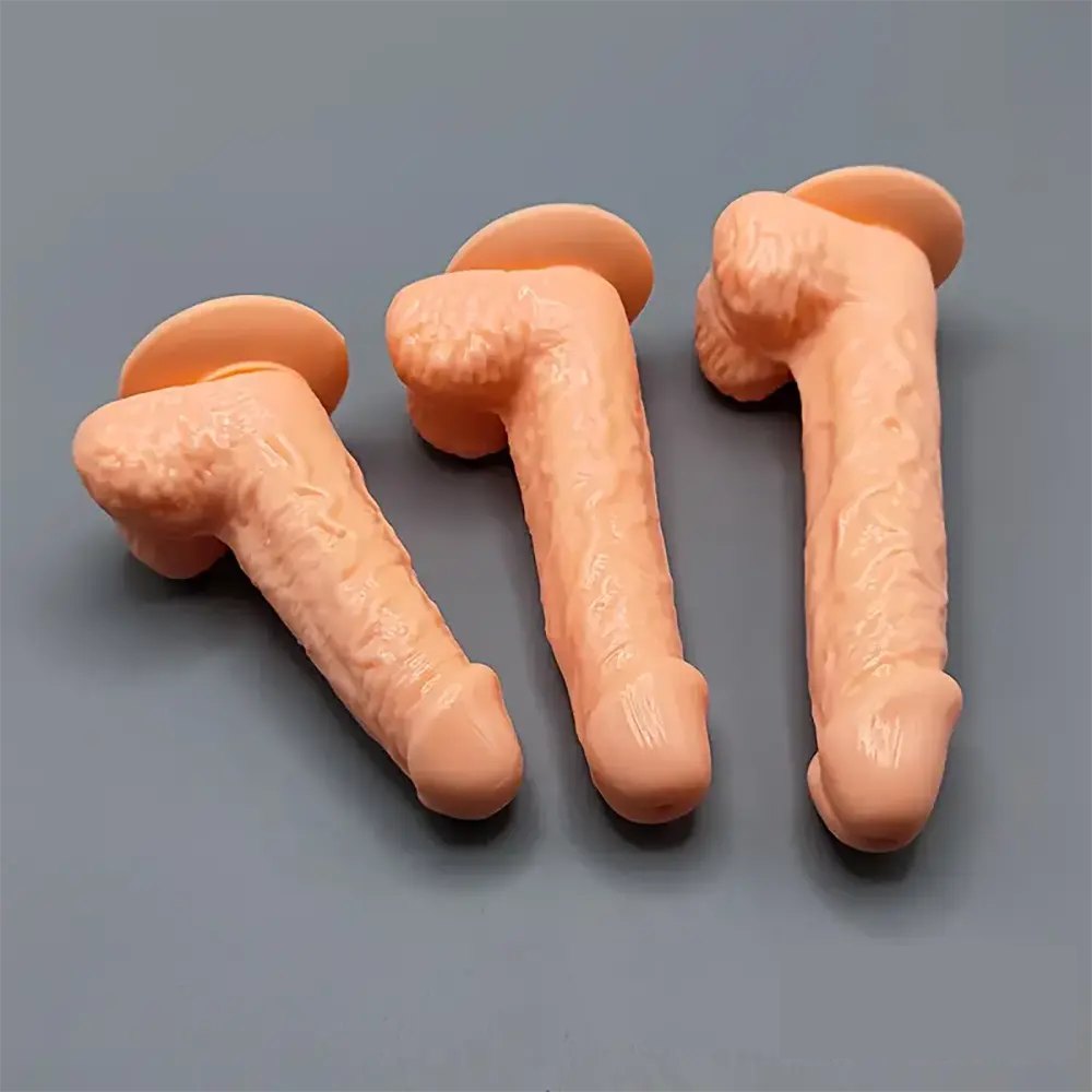 Flesh slim realistic dildo, photo 3