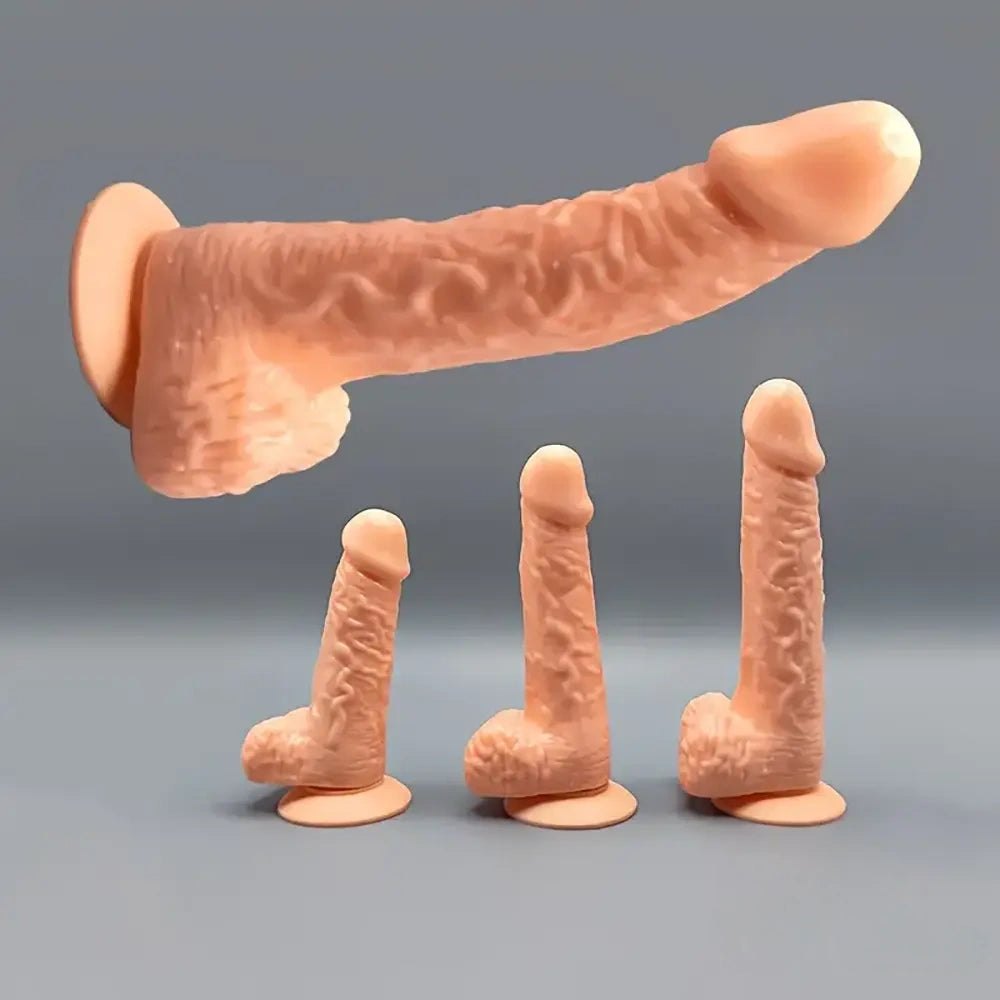 Flesh slim realistic dildo, photo 6