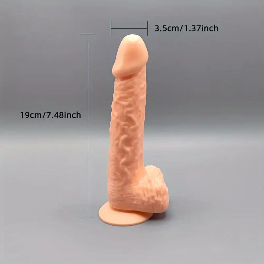Flesh slim realistic dildo, photo 7