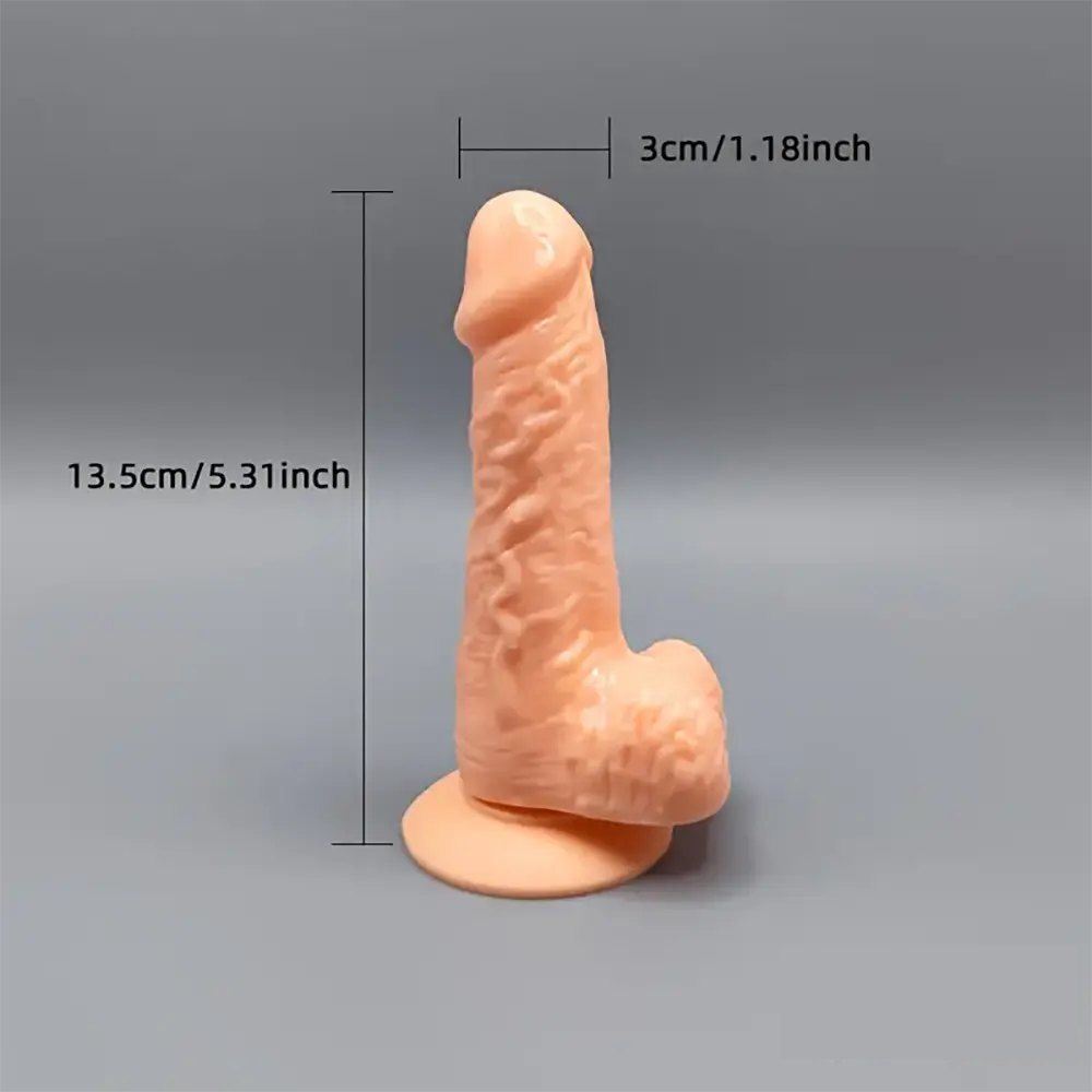 Flesh slim realistic dildo, photo 9