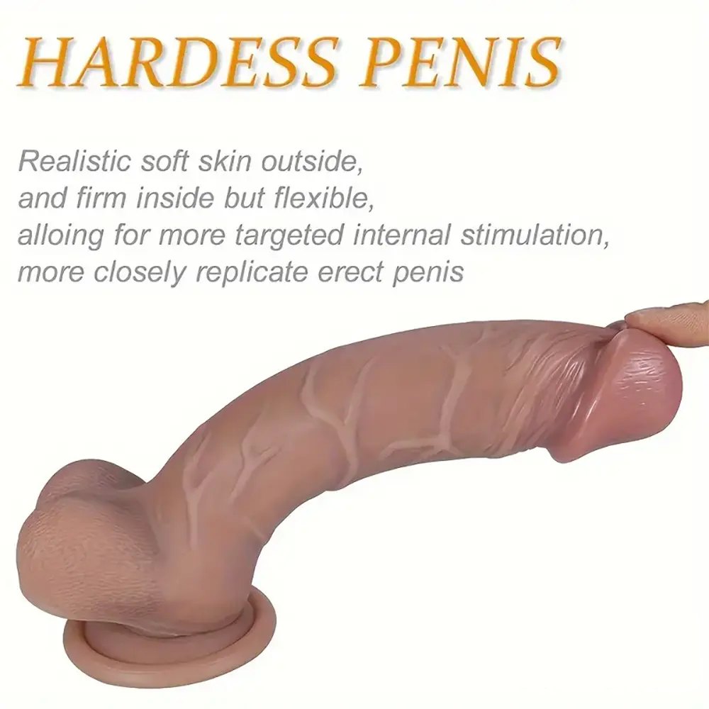 Flesh tone slim silicone suction cup dildo, photo 7
