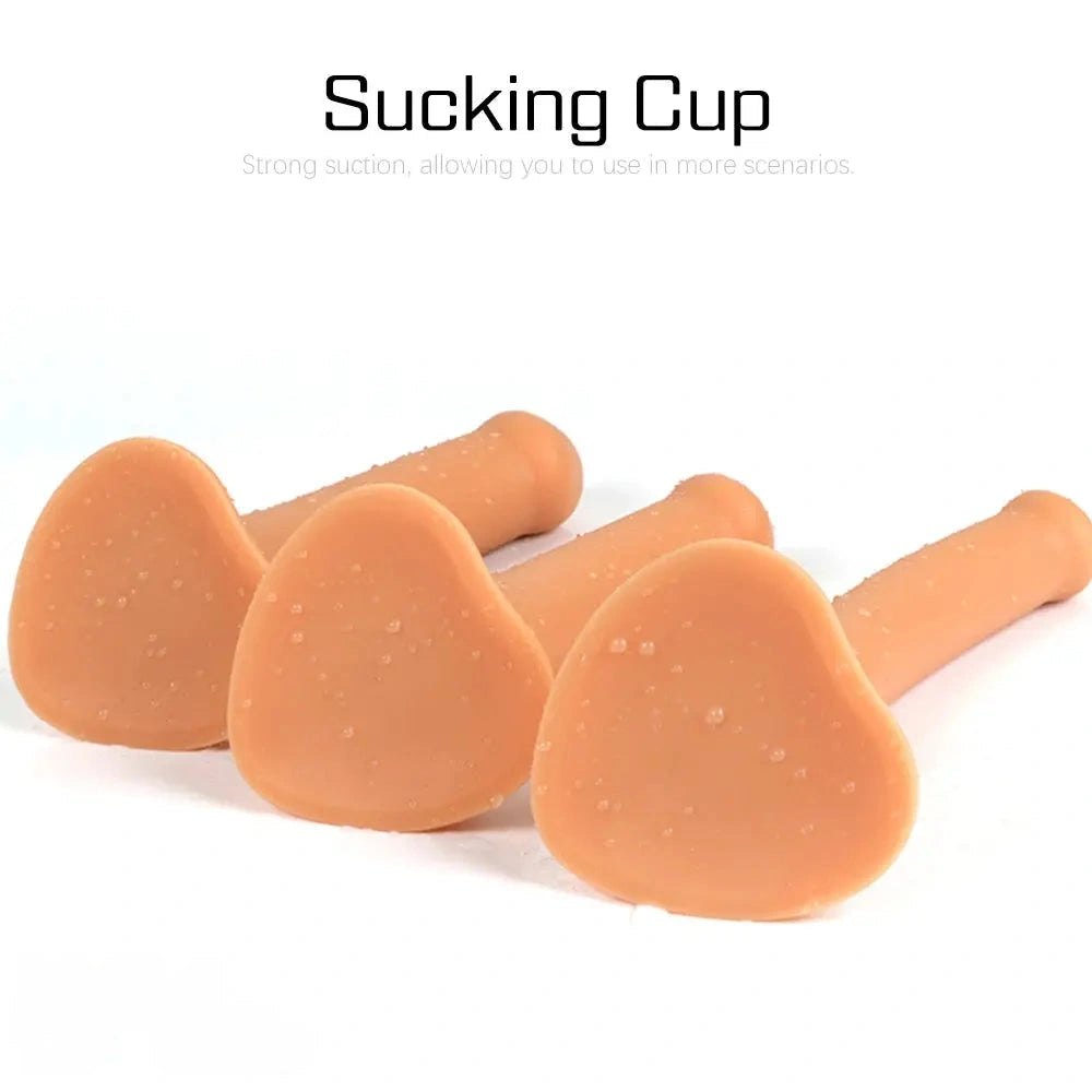 Slim suction cup silicone dildo, photo 2