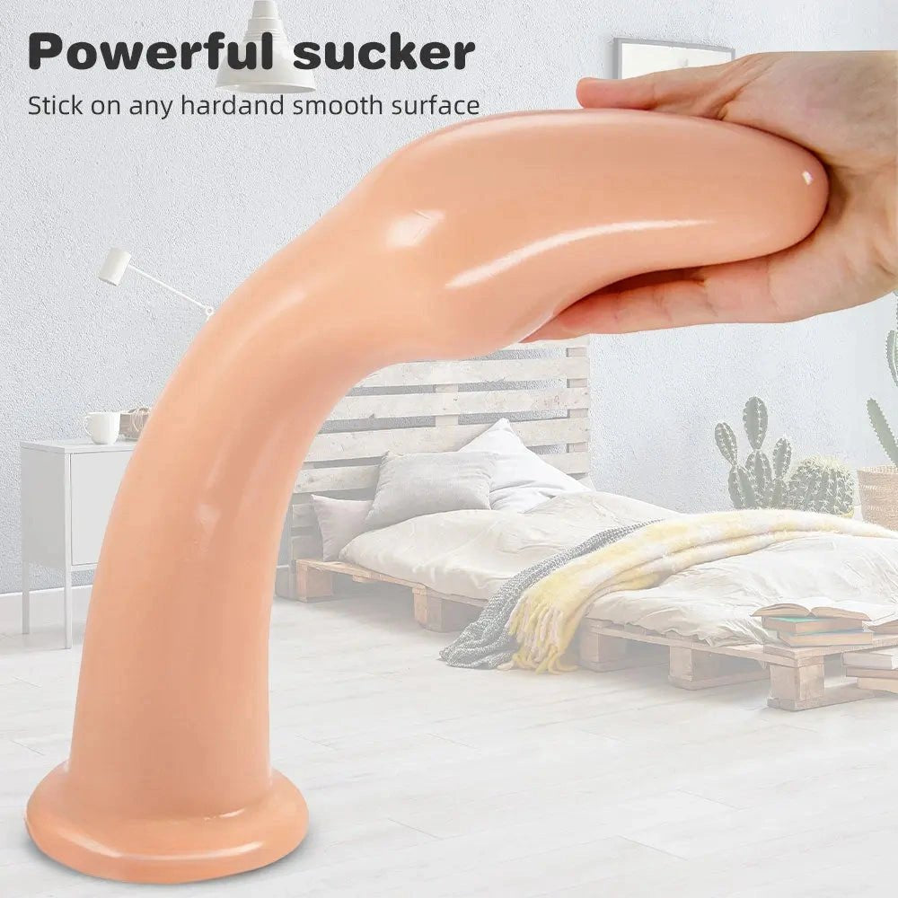 Smooth tapered suction cup dildo, photo 12