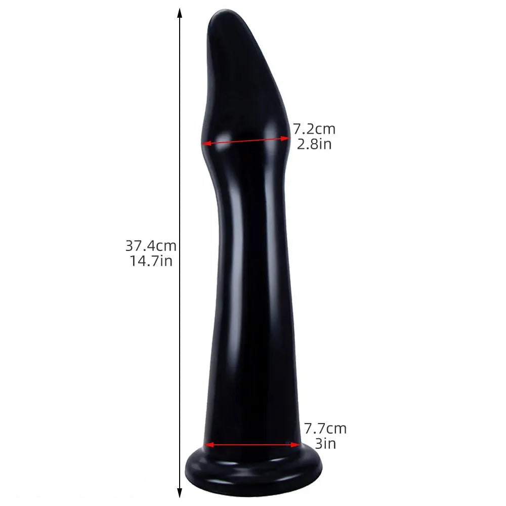 Smooth tapered suction cup dildo, photo 15