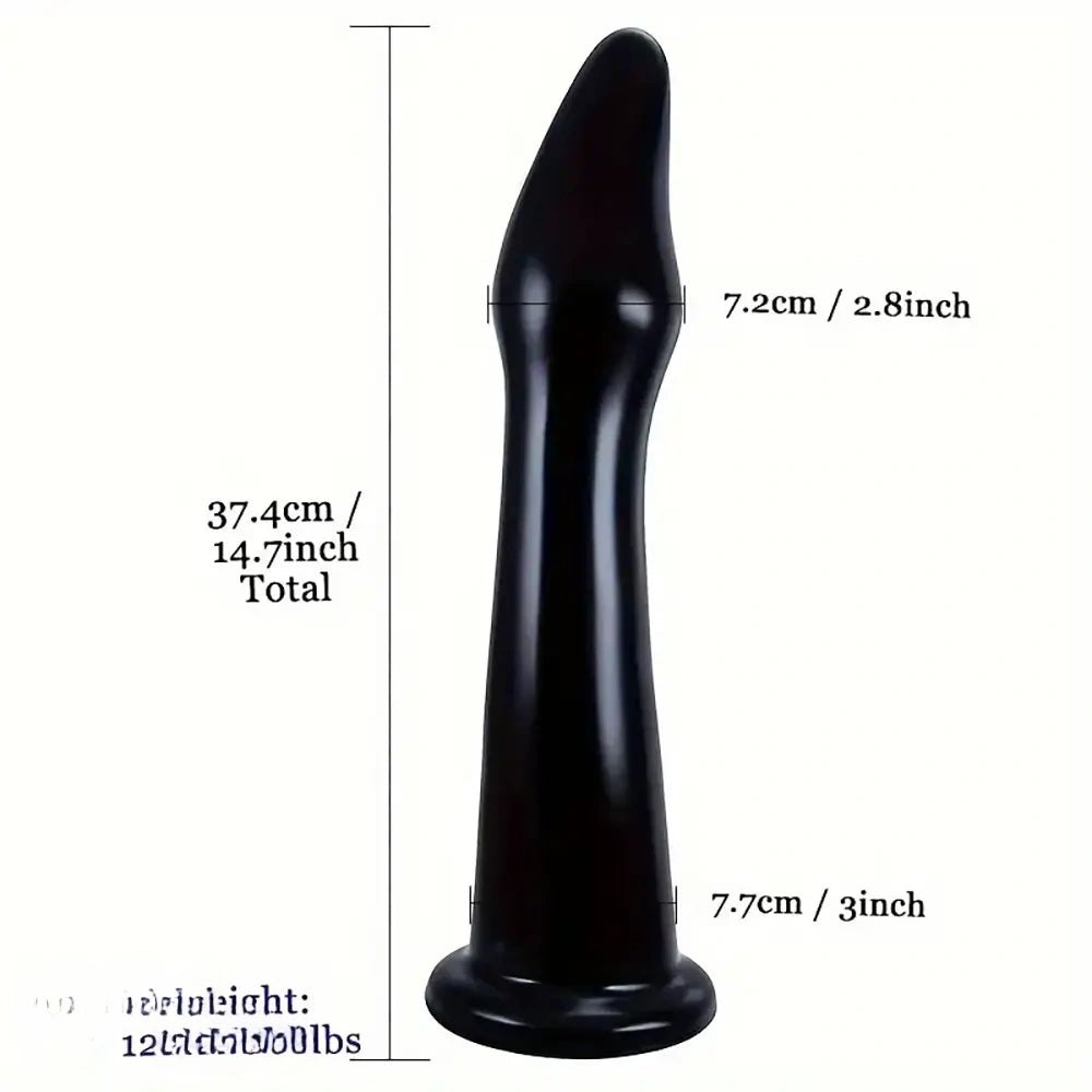Smooth tapered suction cup dildo, photo 2