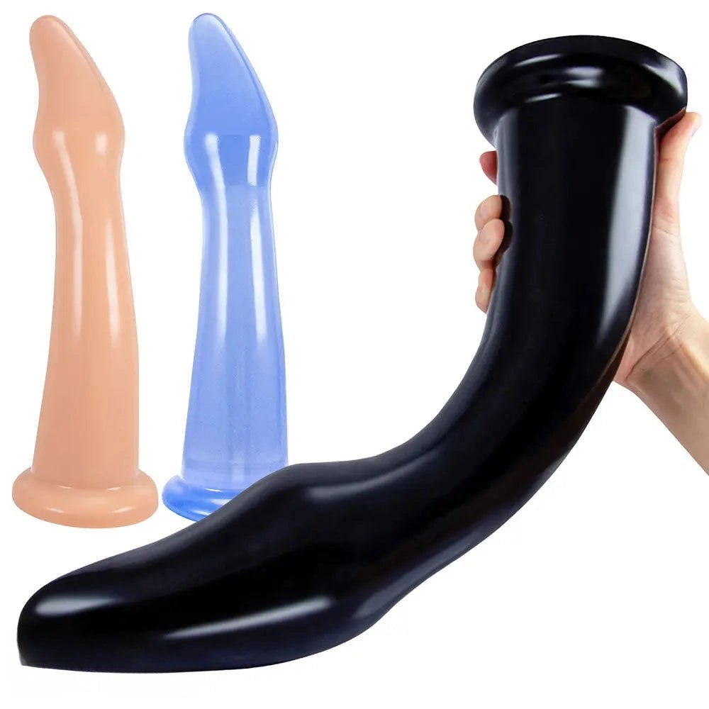 Smooth tapered suction cup dildo, photo 3