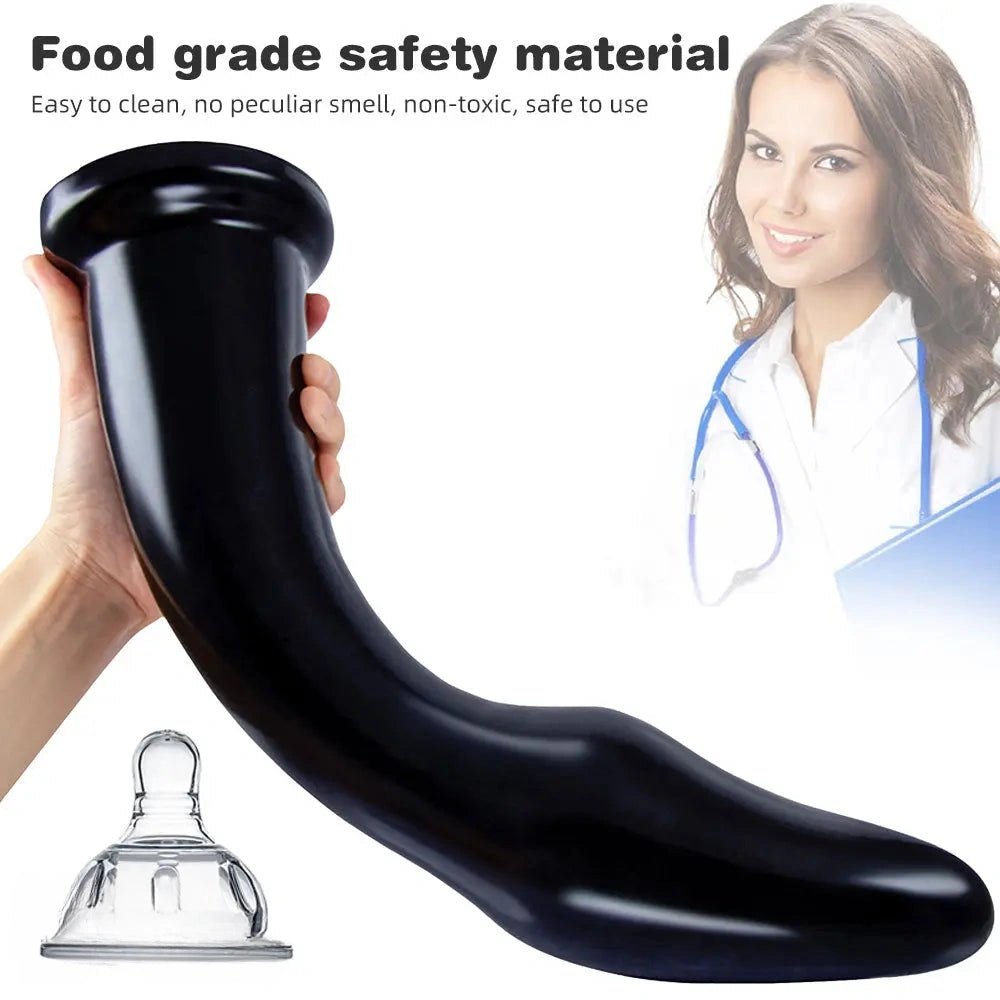 Smooth tapered suction cup dildo, photo 5