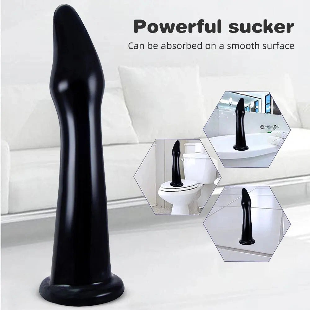 Smooth tapered suction cup dildo, photo 8
