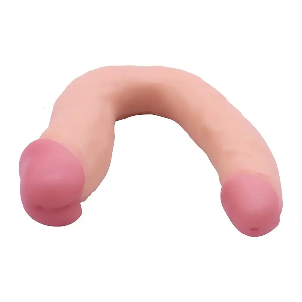 Flesh-tone double ended dildo, photo 1