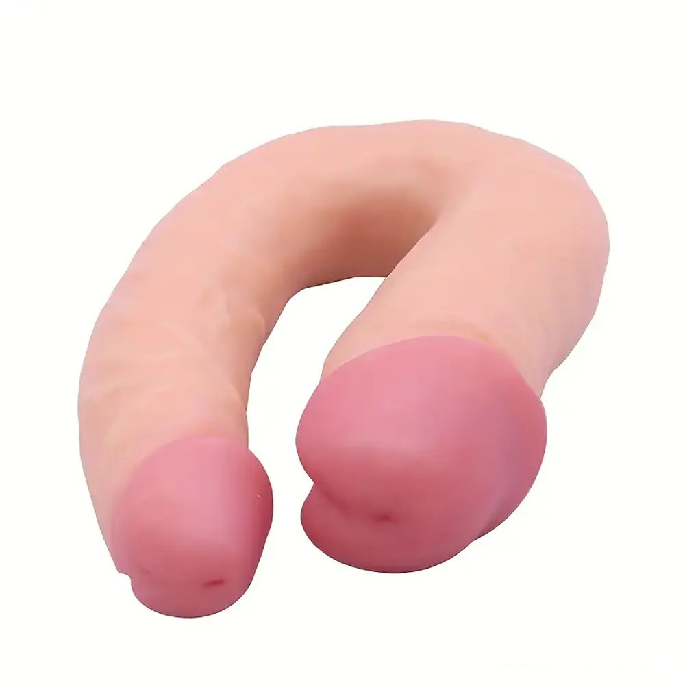 Flesh-tone double ended dildo, photo 3