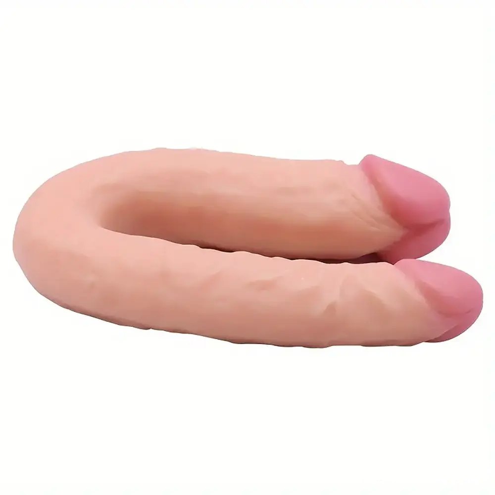 Flesh-tone double ended dildo, photo 4