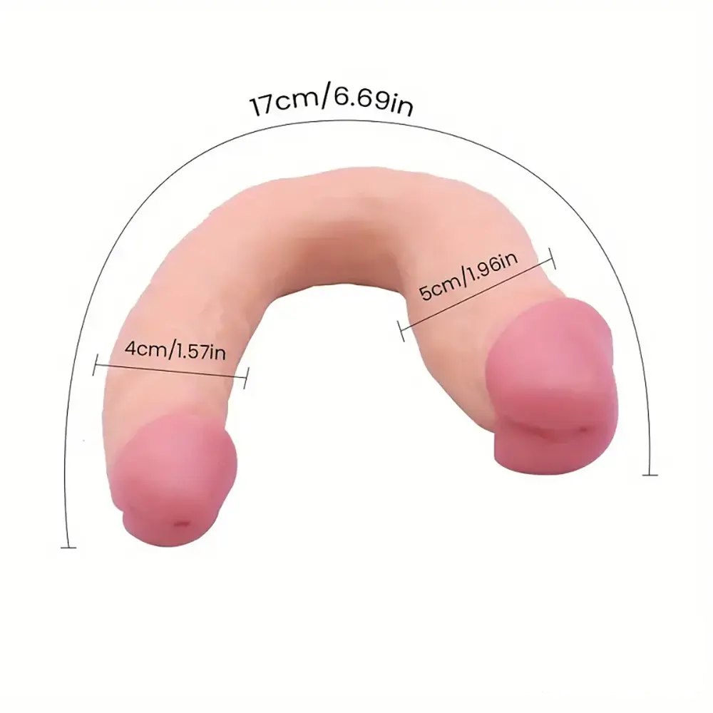 Flesh-tone double ended dildo, photo 5