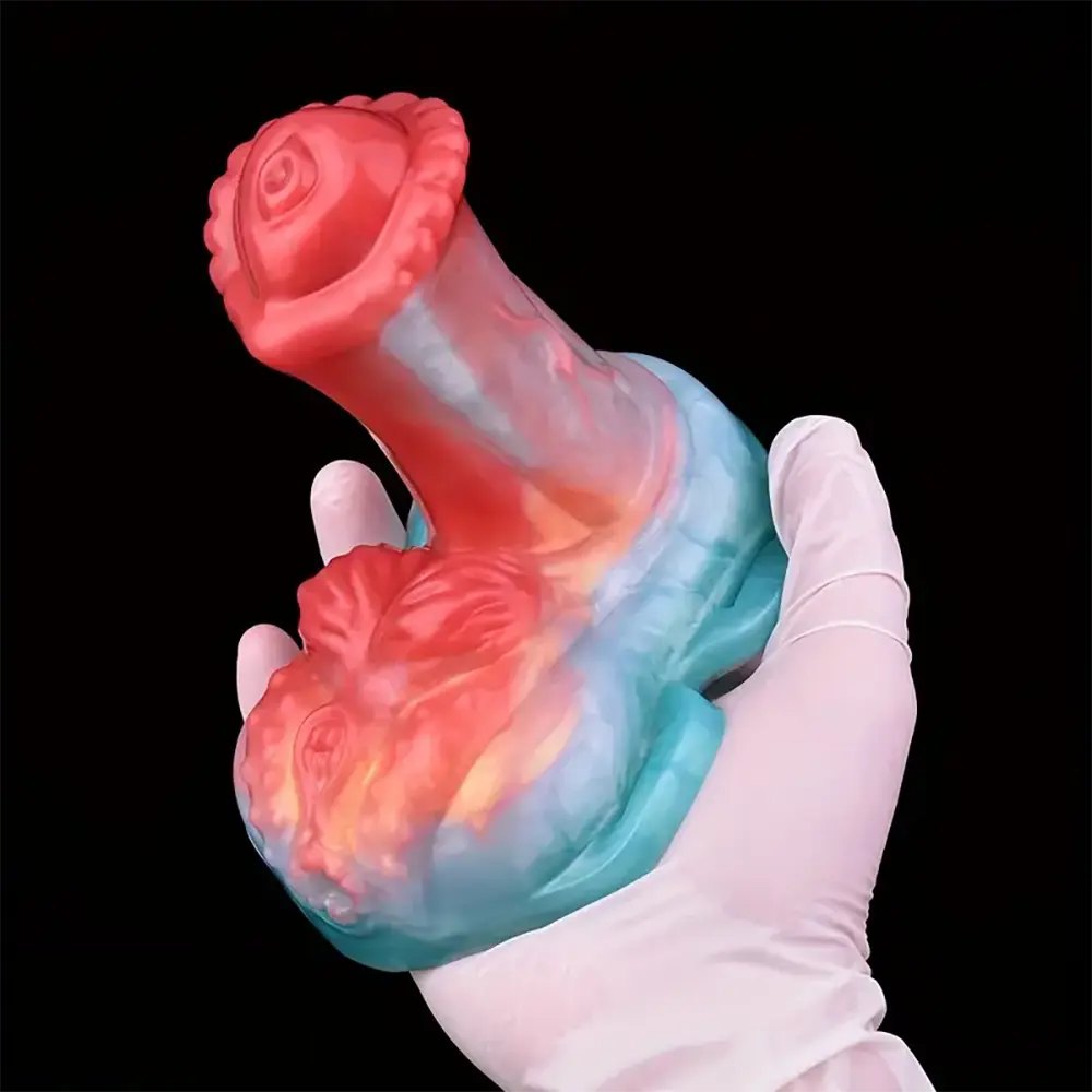 Colorful small g-spot silicone dildo, photo 9