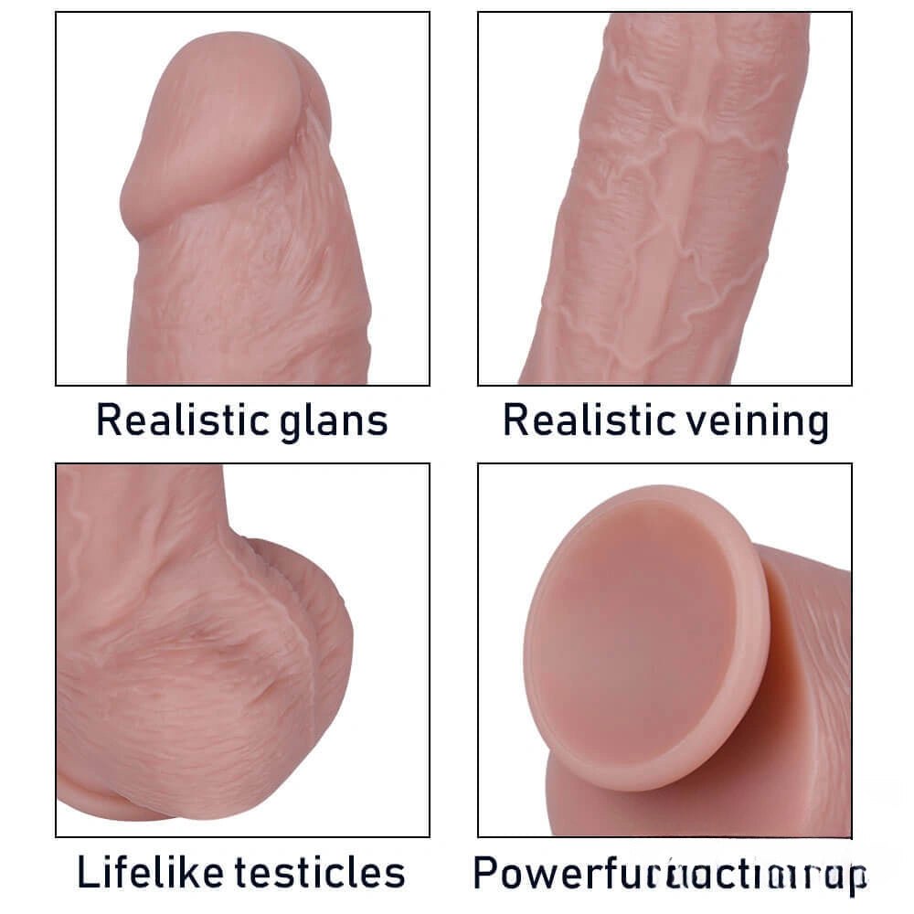 Flesh tone small glans realistic dildo, photo 9