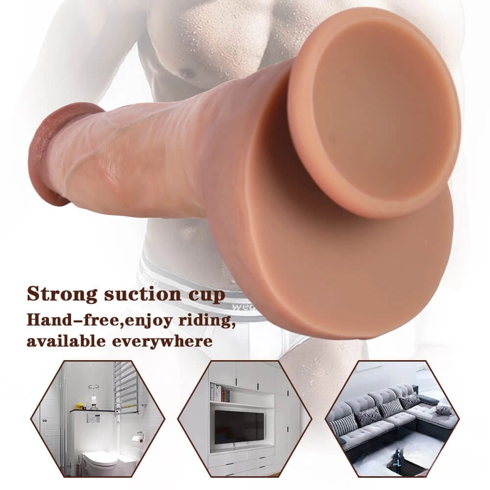 Flesh tone small glans suction cup dildo, photo 6