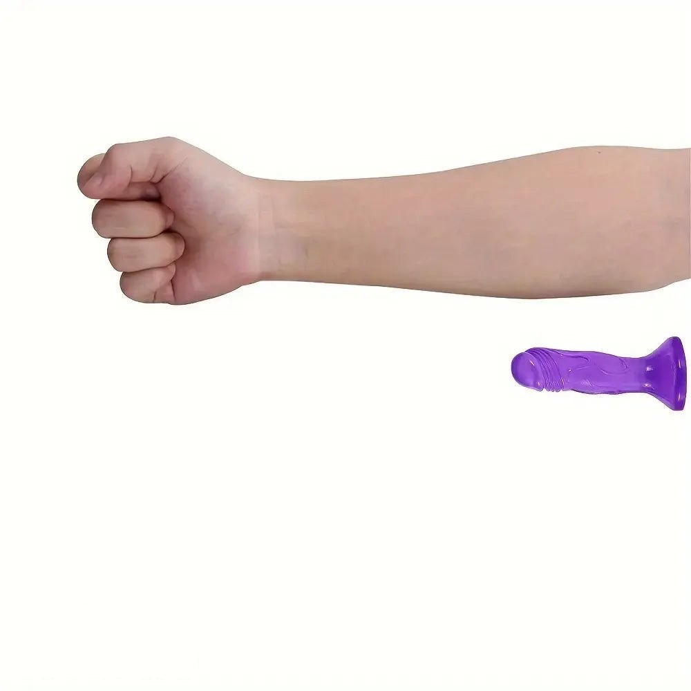 Small jelly realistic suction cup dildo, photo 5