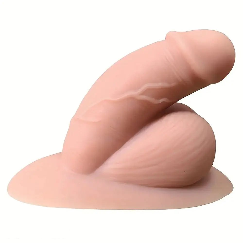 Flesh-tone small realistic silicone dildo, photo 1
