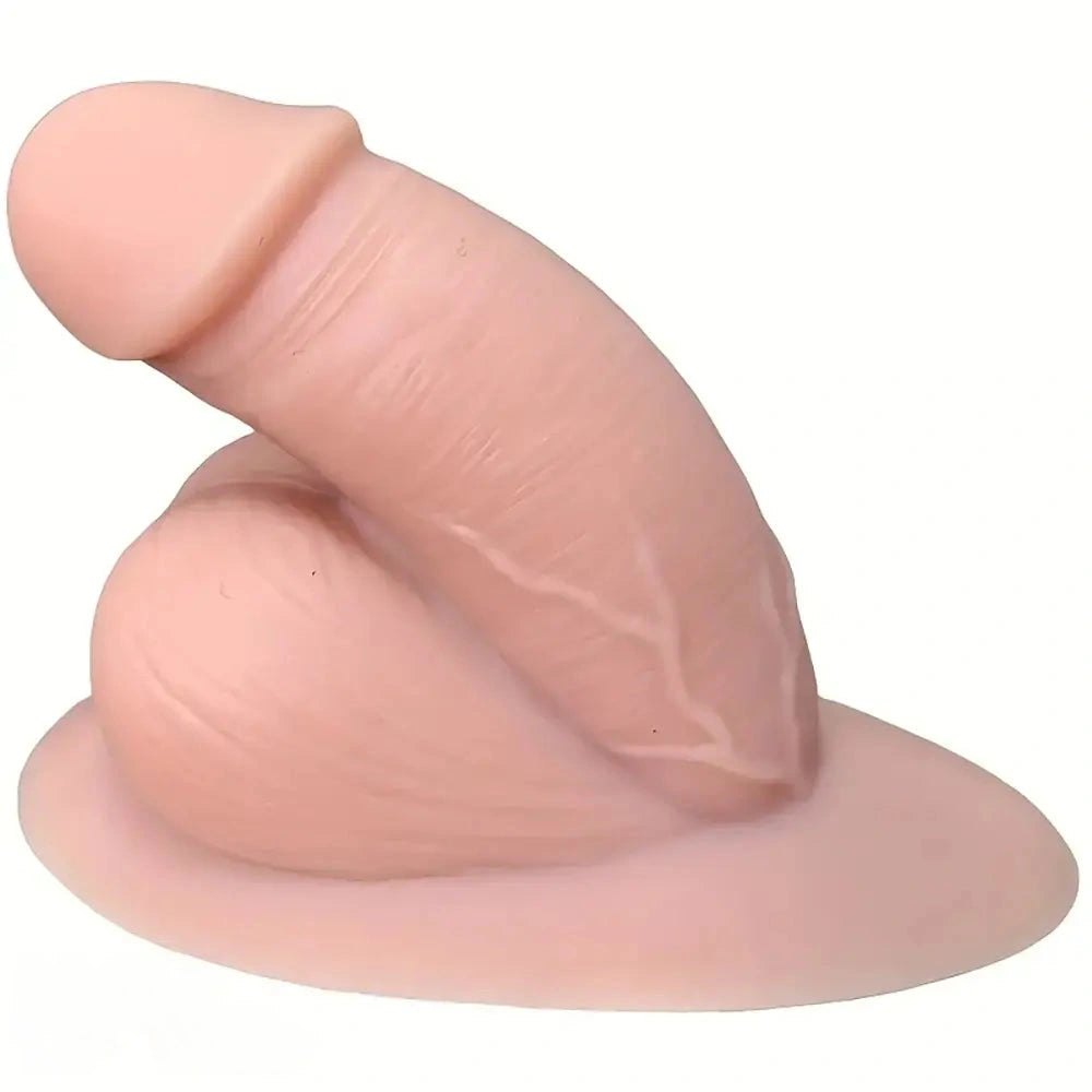 Flesh-tone small realistic silicone dildo, photo 5