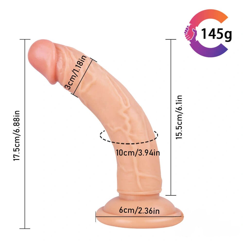Slim realistic suction cup dildo, photo 14