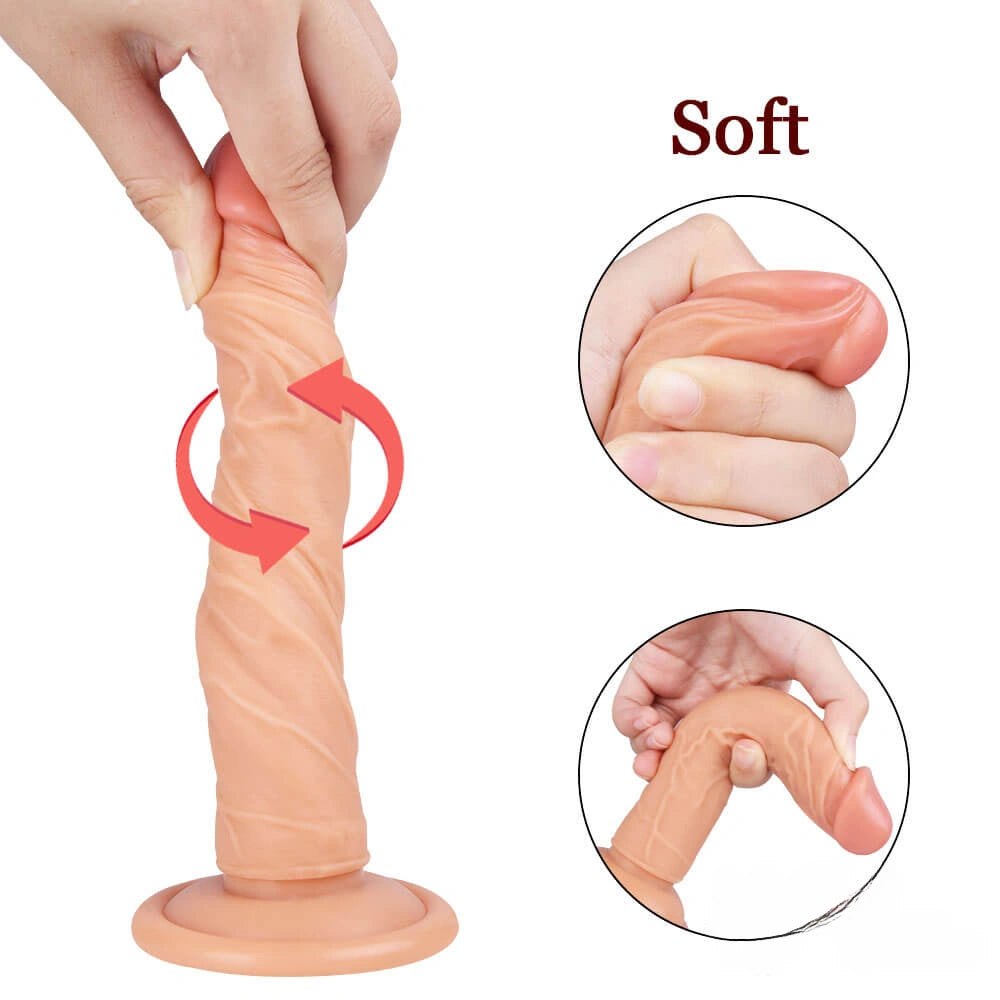 Slim realistic suction cup dildo, photo 9