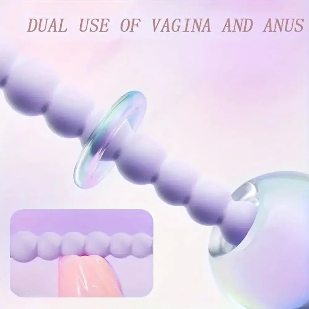 Small silicone anal bead and plug set, photo 3