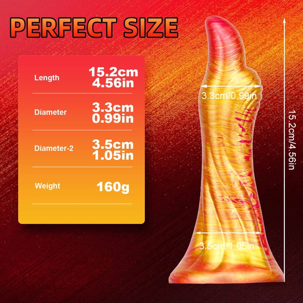 #2 marbled small thumb fantasy dildo