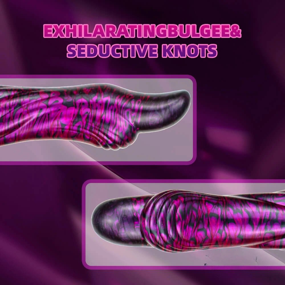Marbled small thumb fantasy dildo, photo 11