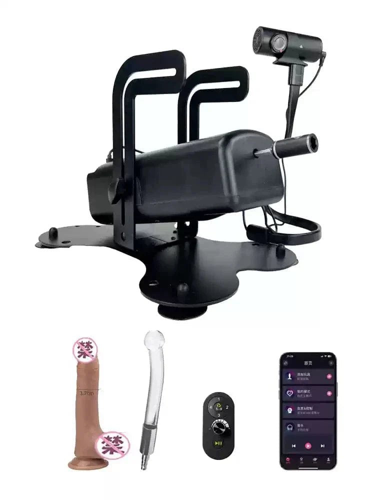 Black portable thrusting sex machine, photo 3