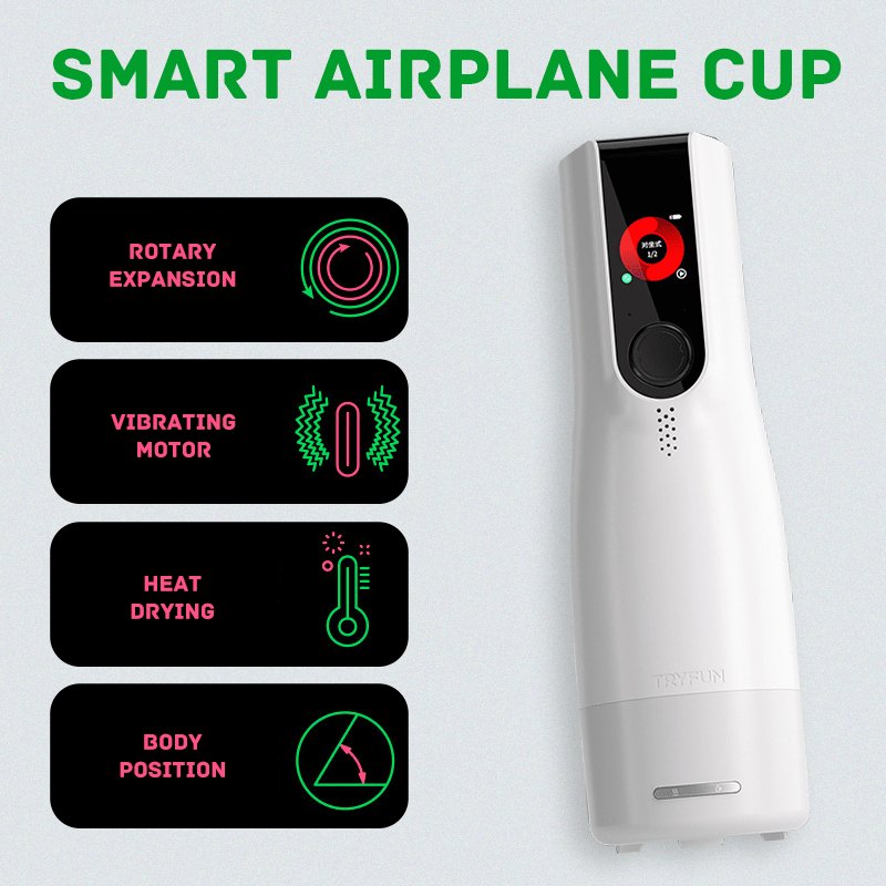White smart interactive male masturbator device, photo 2