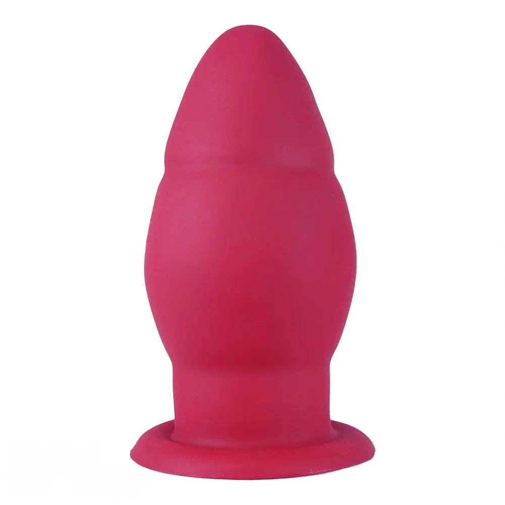 Rose red smooth bulb anal plug, photo 10