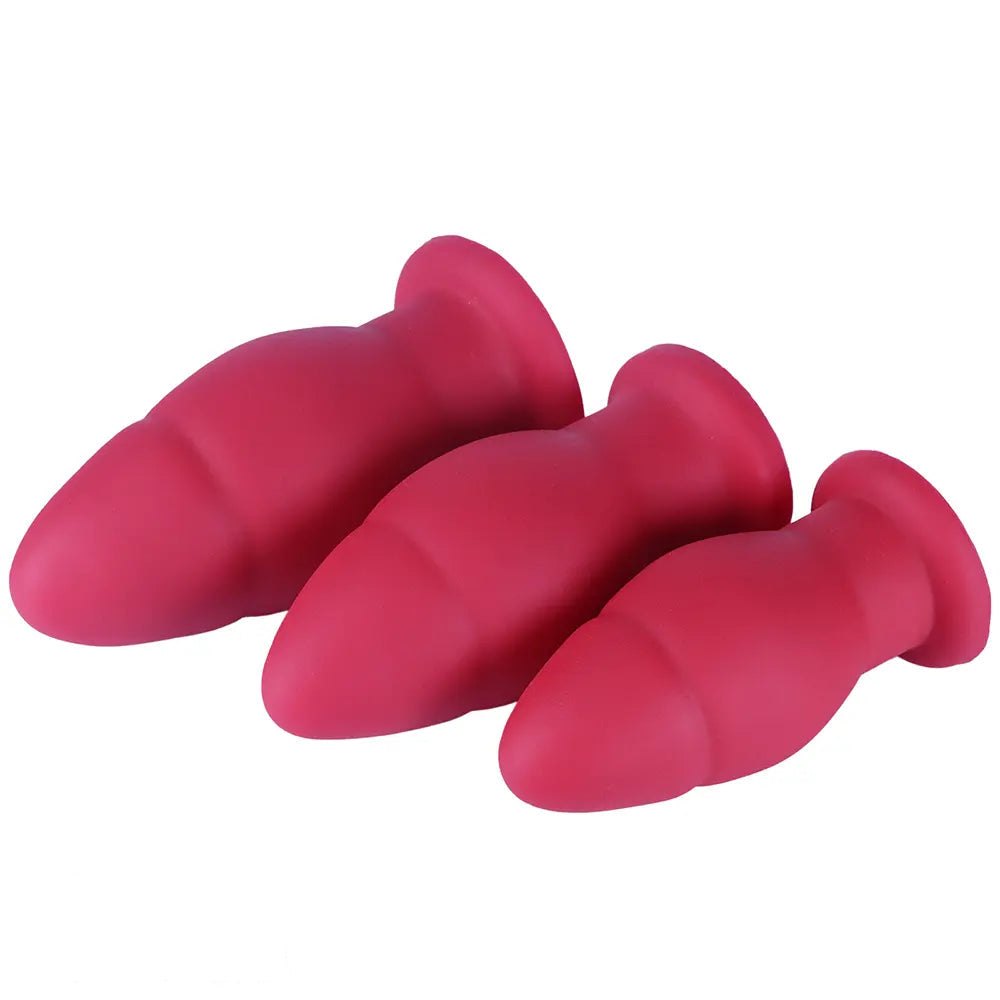 Rose red smooth bulb anal plug, photo 11