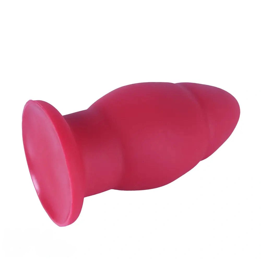 Rose red smooth bulb anal plug, photo 14