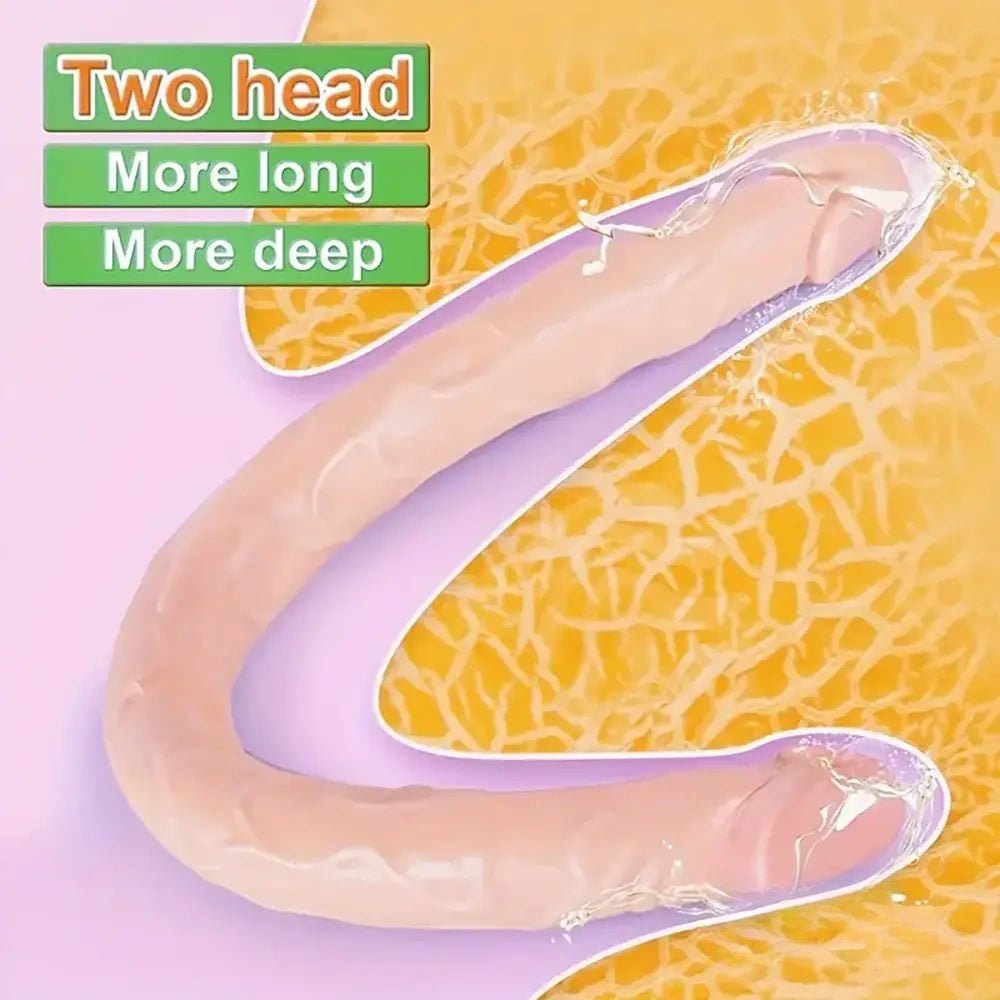 Smooth double-ended tpe dildo, photo 10