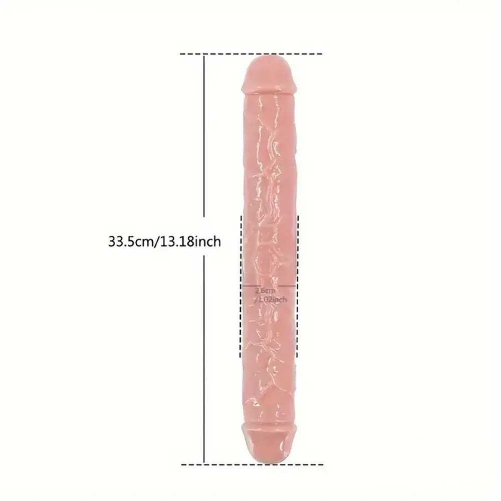 Smooth double-ended tpe dildo, photo 12