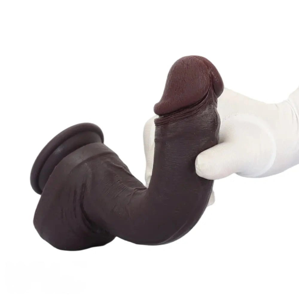 Coffee smooth head suction cup dildo, photo 12