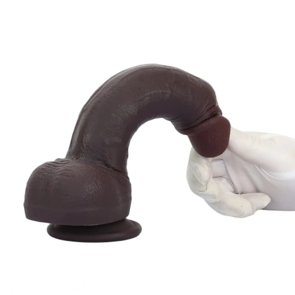 Coffee smooth head suction cup dildo, photo 15