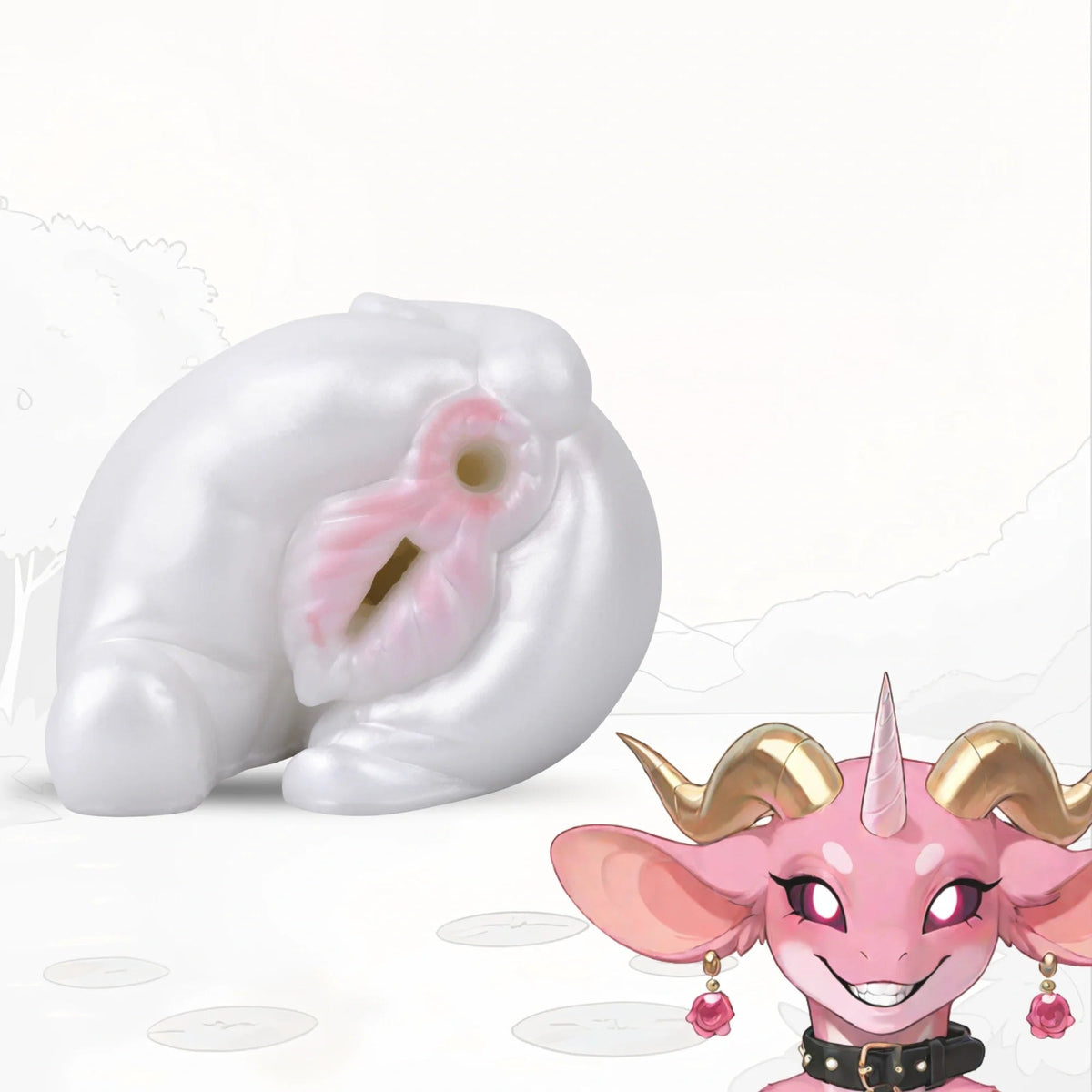 Pearl white fantasy masturbator, photo 1