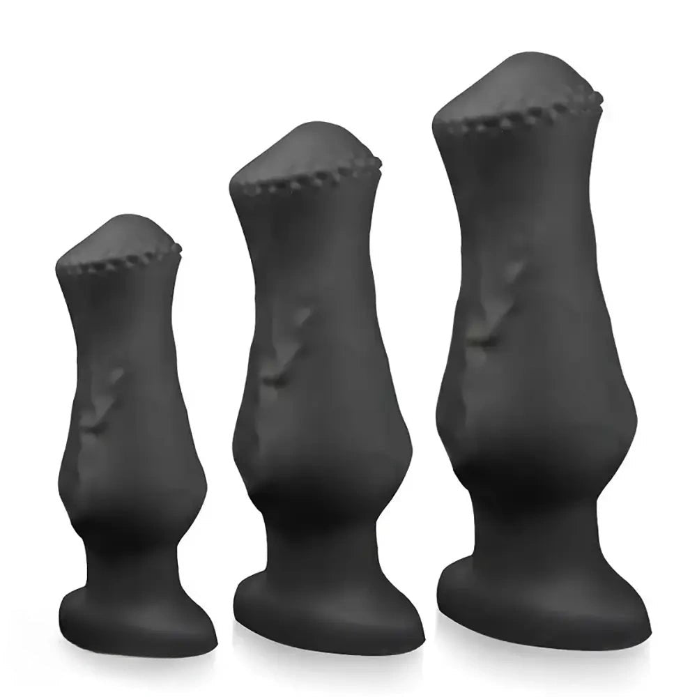 Black tapered anal plug, photo 1