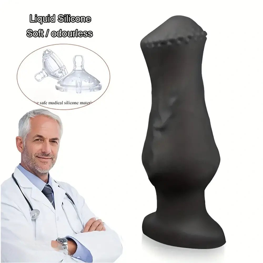 Black tapered anal plug, photo 10