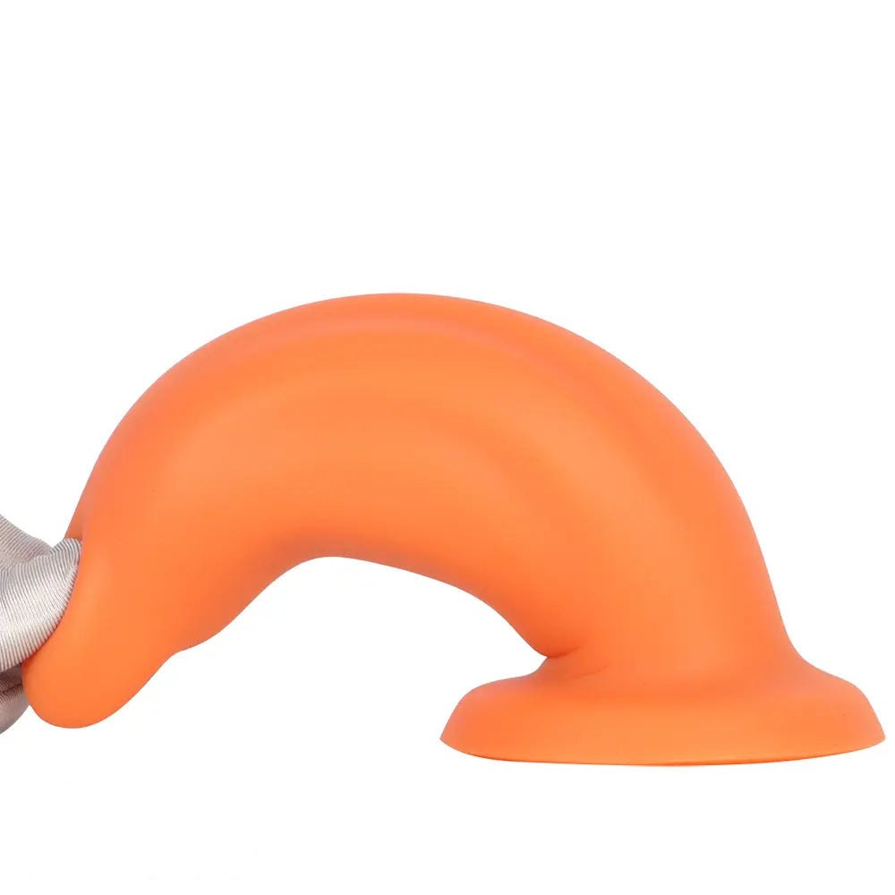 Smooth thick silicone dolphin-style dildo, photo 13