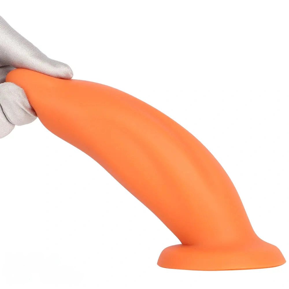 Smooth thick silicone dolphin-style dildo, photo 14