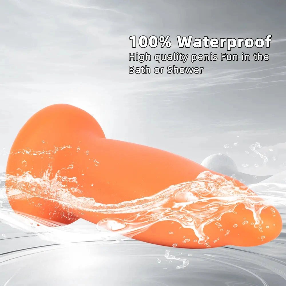Smooth thick silicone dolphin-style dildo, photo 4