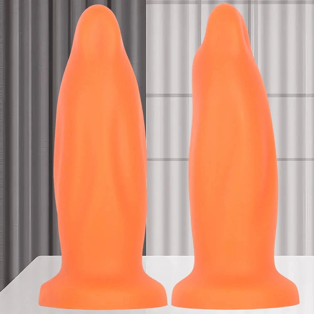 Smooth thick silicone dolphin-style dildo, photo 5