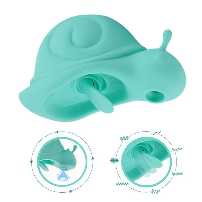 Silicone snail-shaped clitoral suction vibrator, photo 6