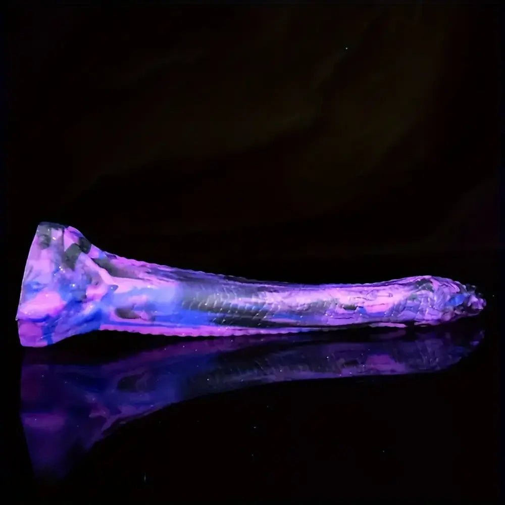 Mixed tone snake scale silicone fantasy dildo, photo 4