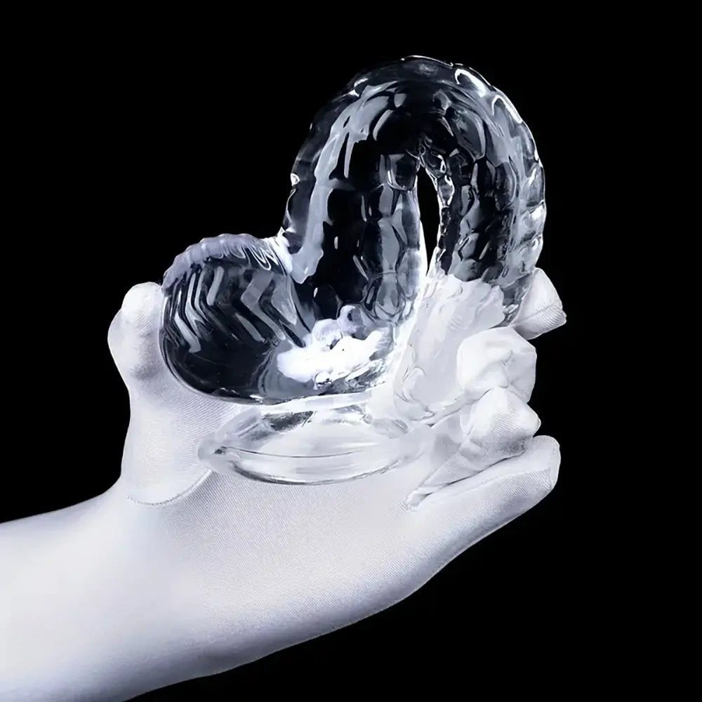 Snake-scale textured fantasy dildo, photo 10