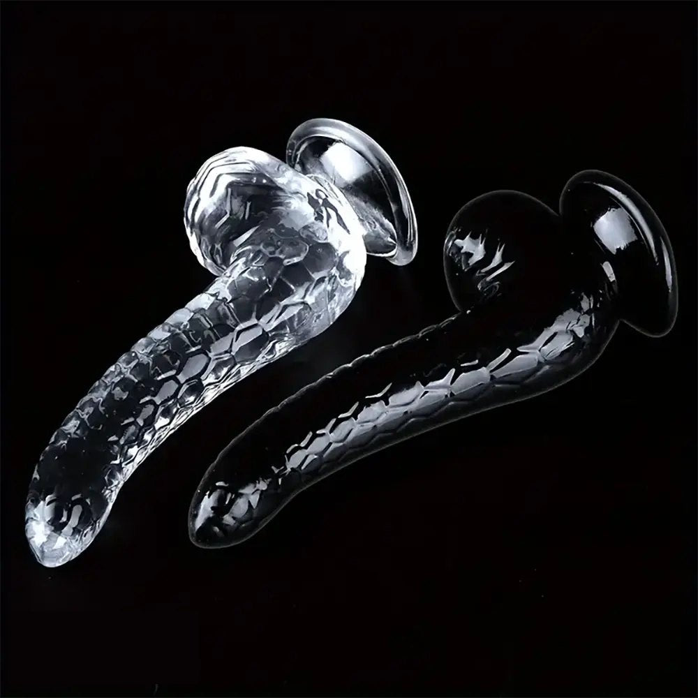 Snake-scale textured fantasy dildo, photo 3