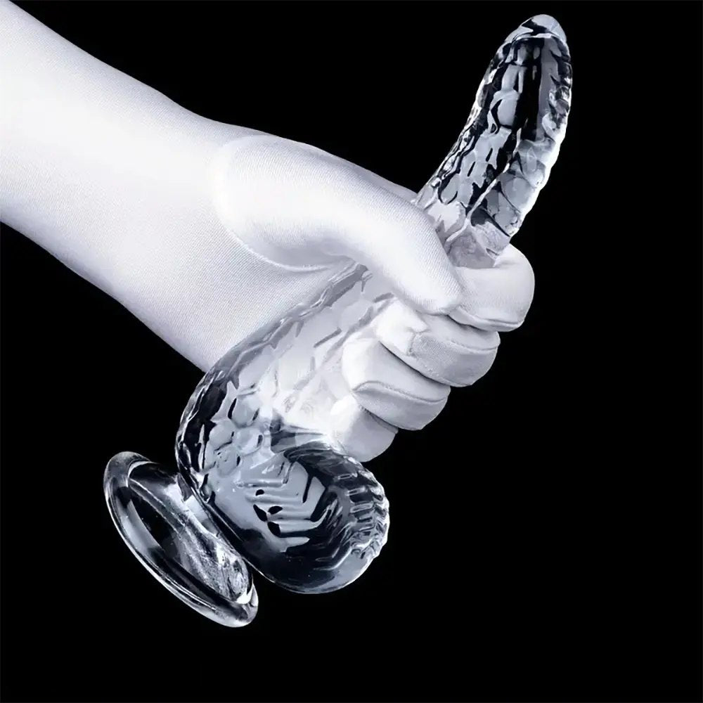 Snake-scale textured fantasy dildo, photo 7