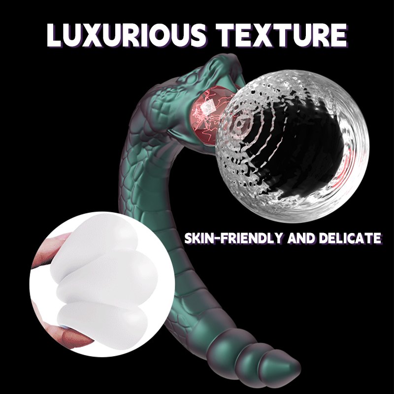 Snake shaped glow tip g-spot vibrator, photo 3